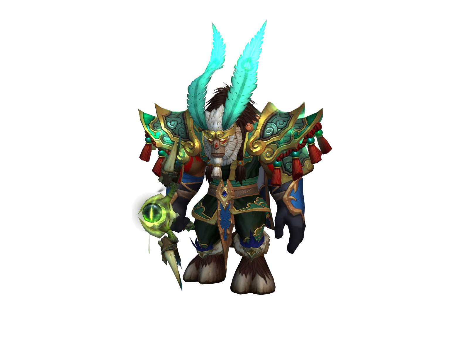Blaudermonk 3D character render
