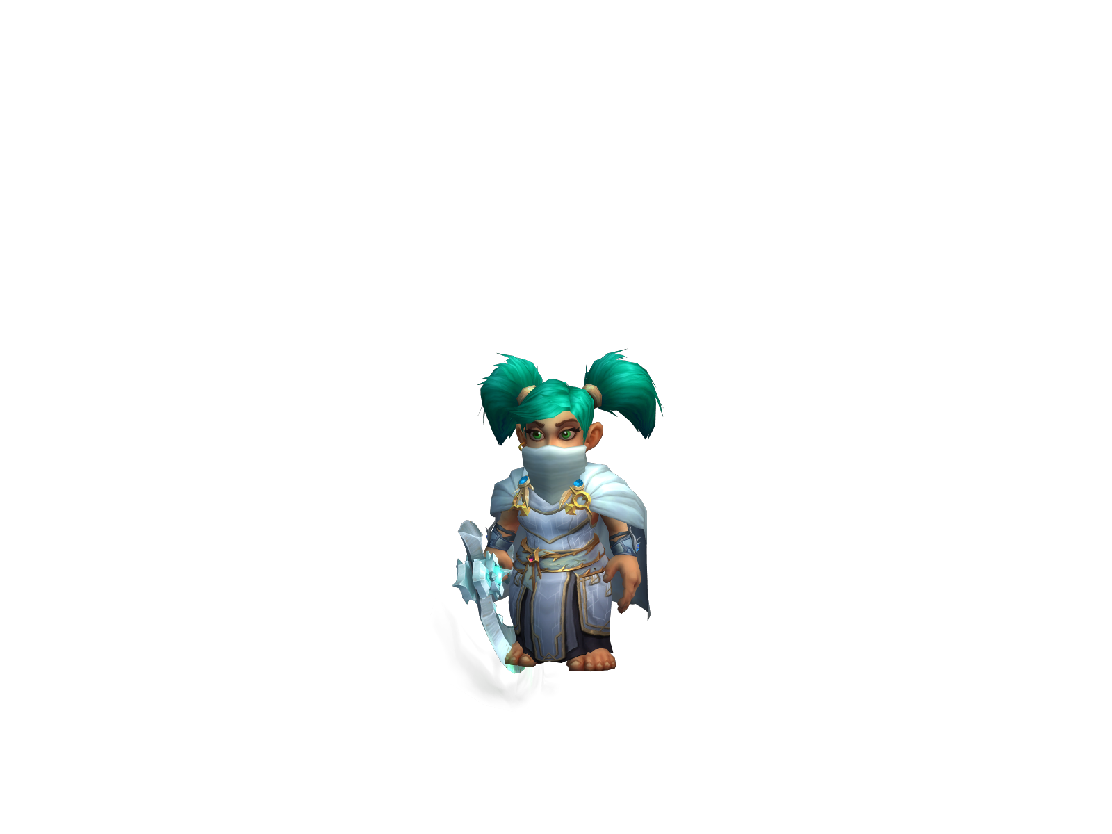 Shortchi 3D character render