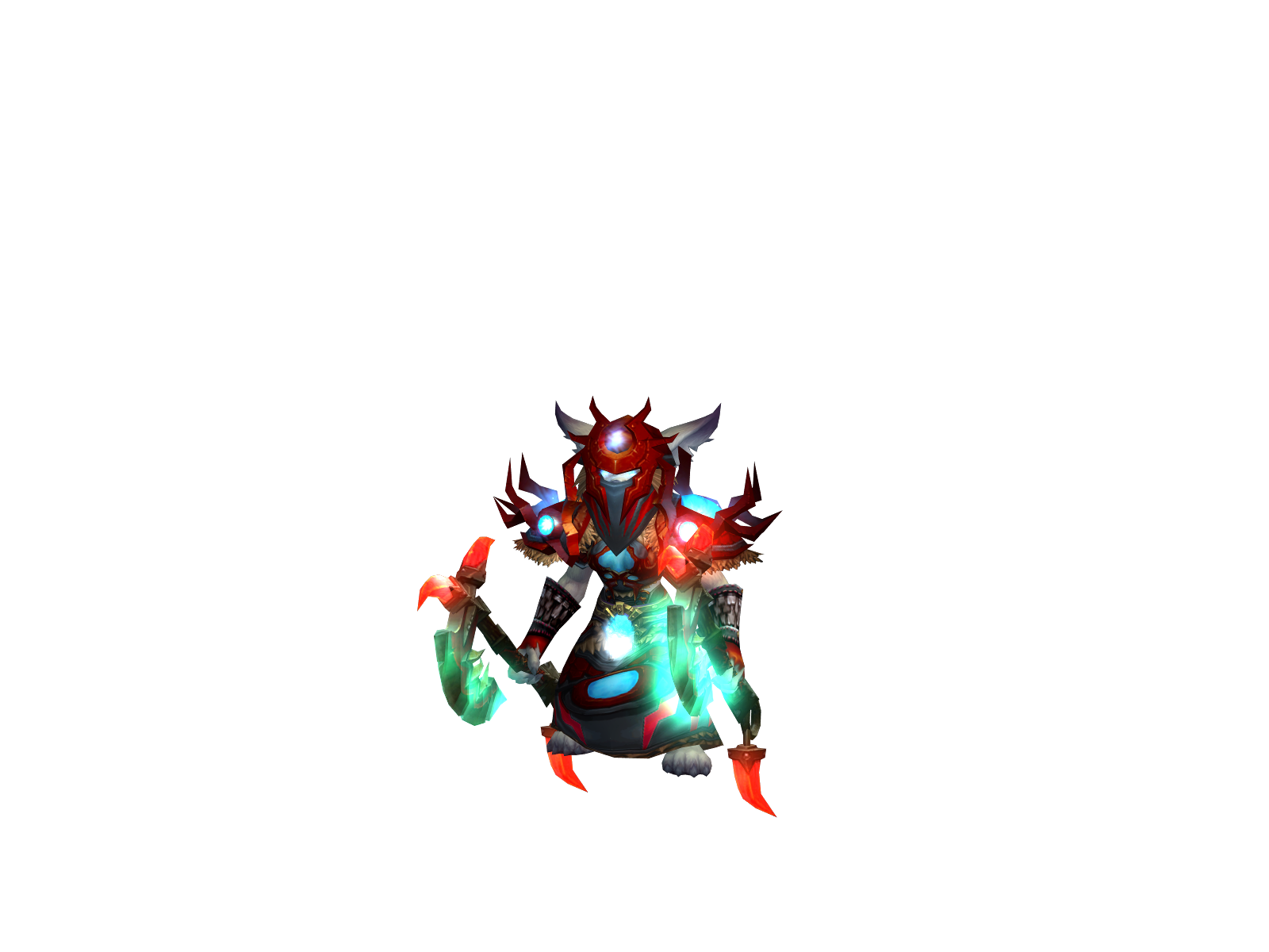 Vulperian 3D character render