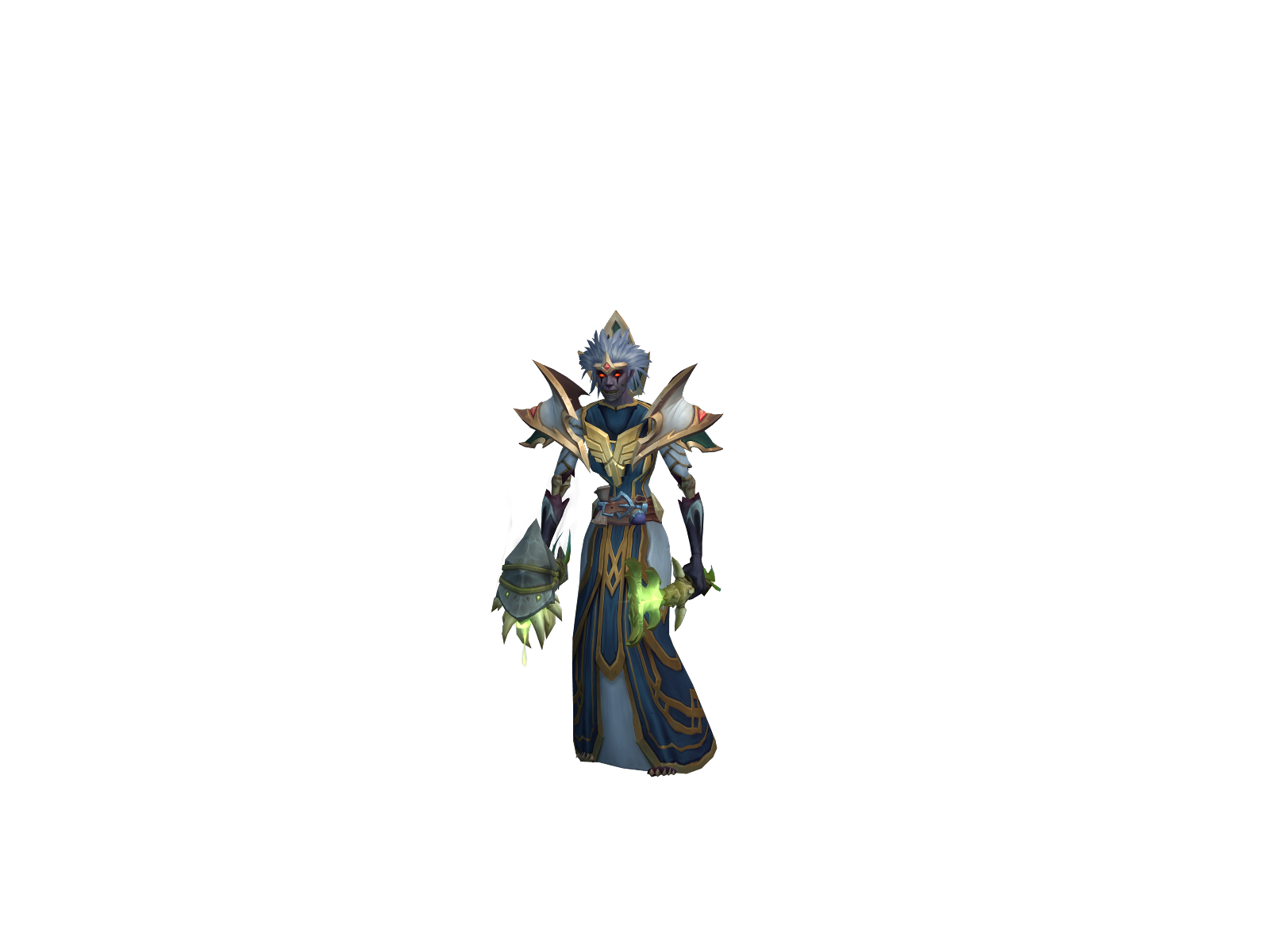 Pulseless 3D character render