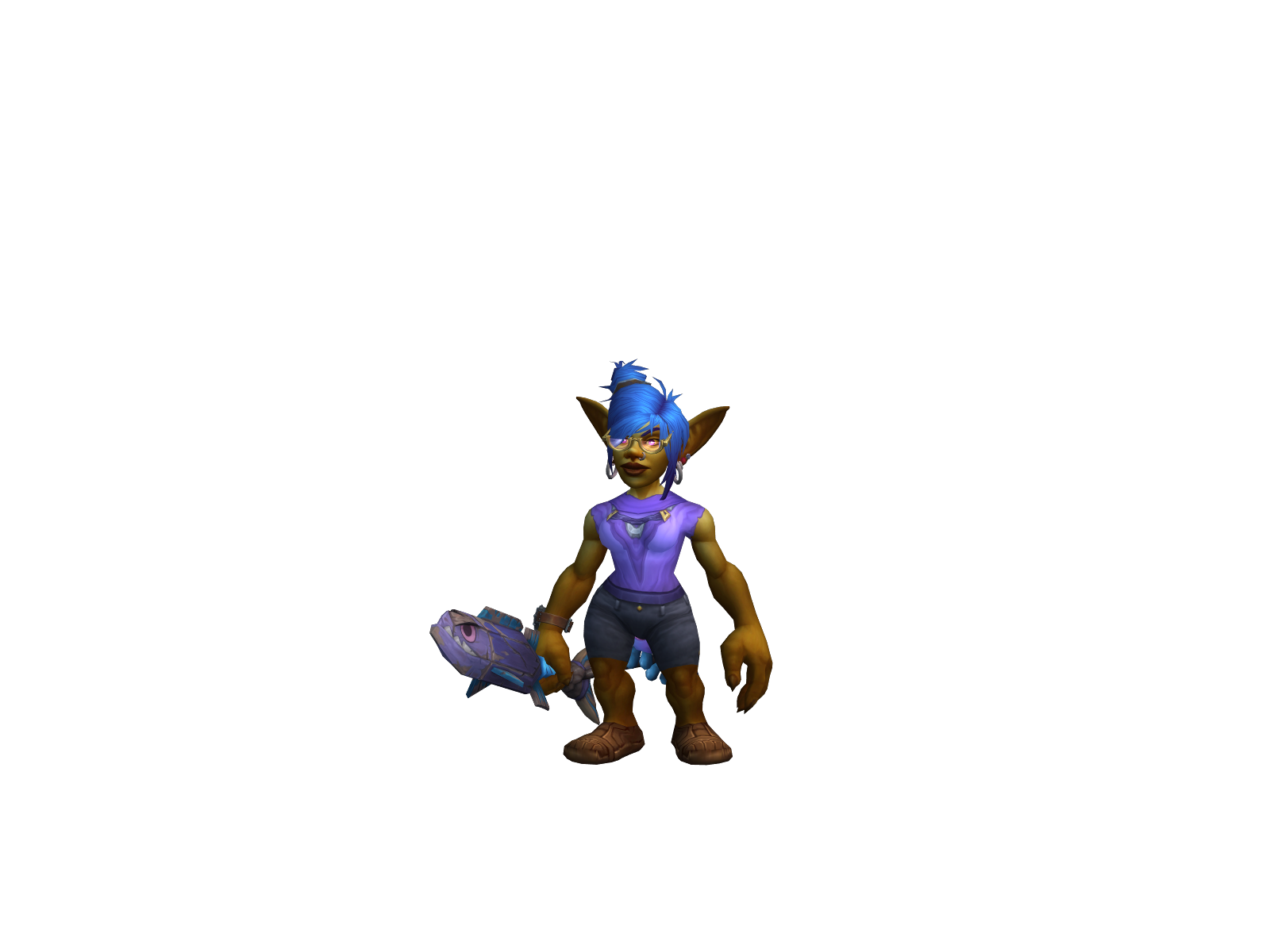 Bonsheila 3D character render