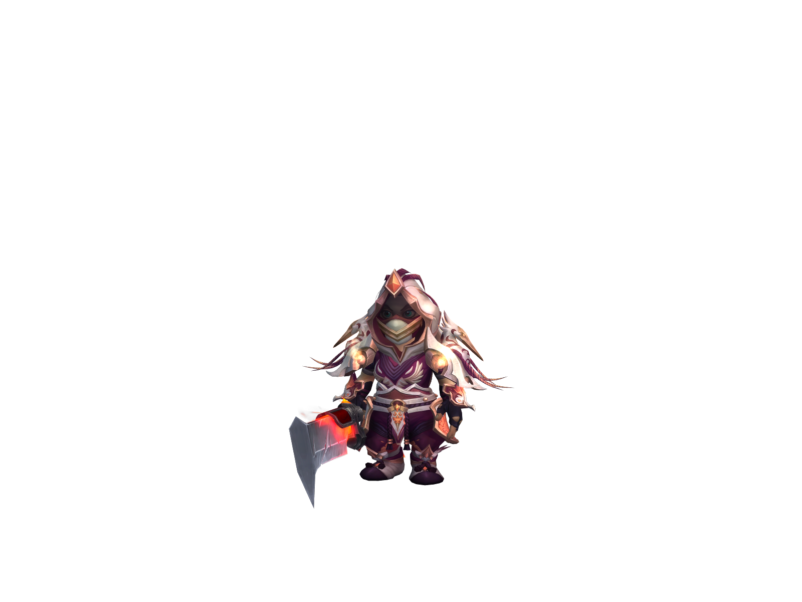 Chijifeet 3D character render