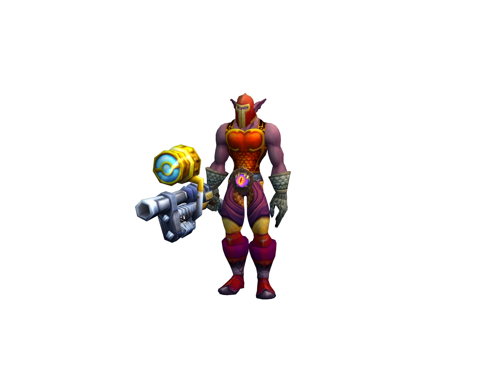 Glokz 3D character render