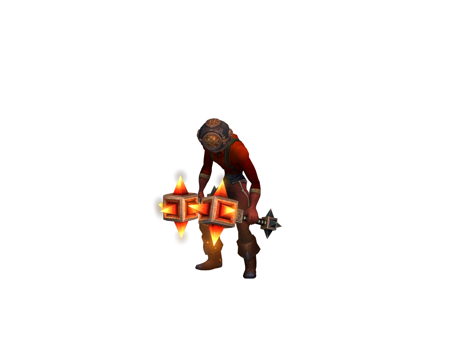 Cottondagger 3D character render