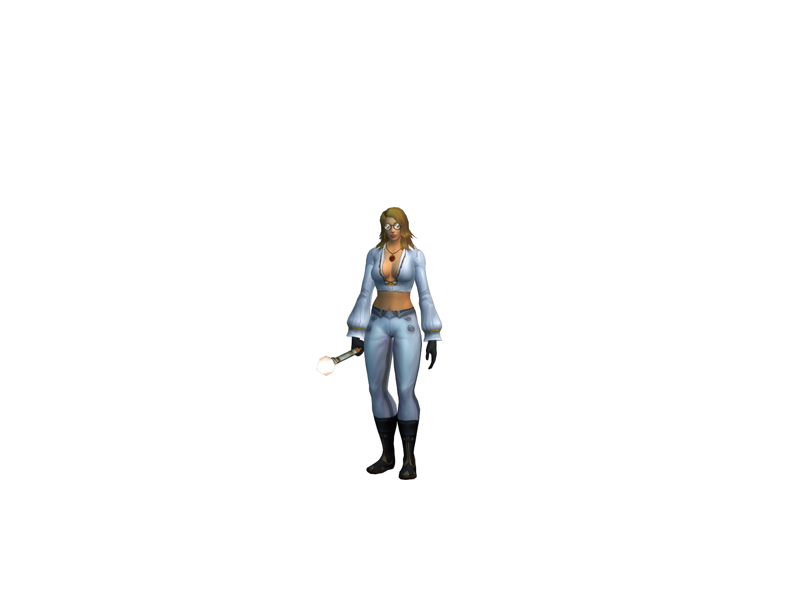 Pàper 3D character render