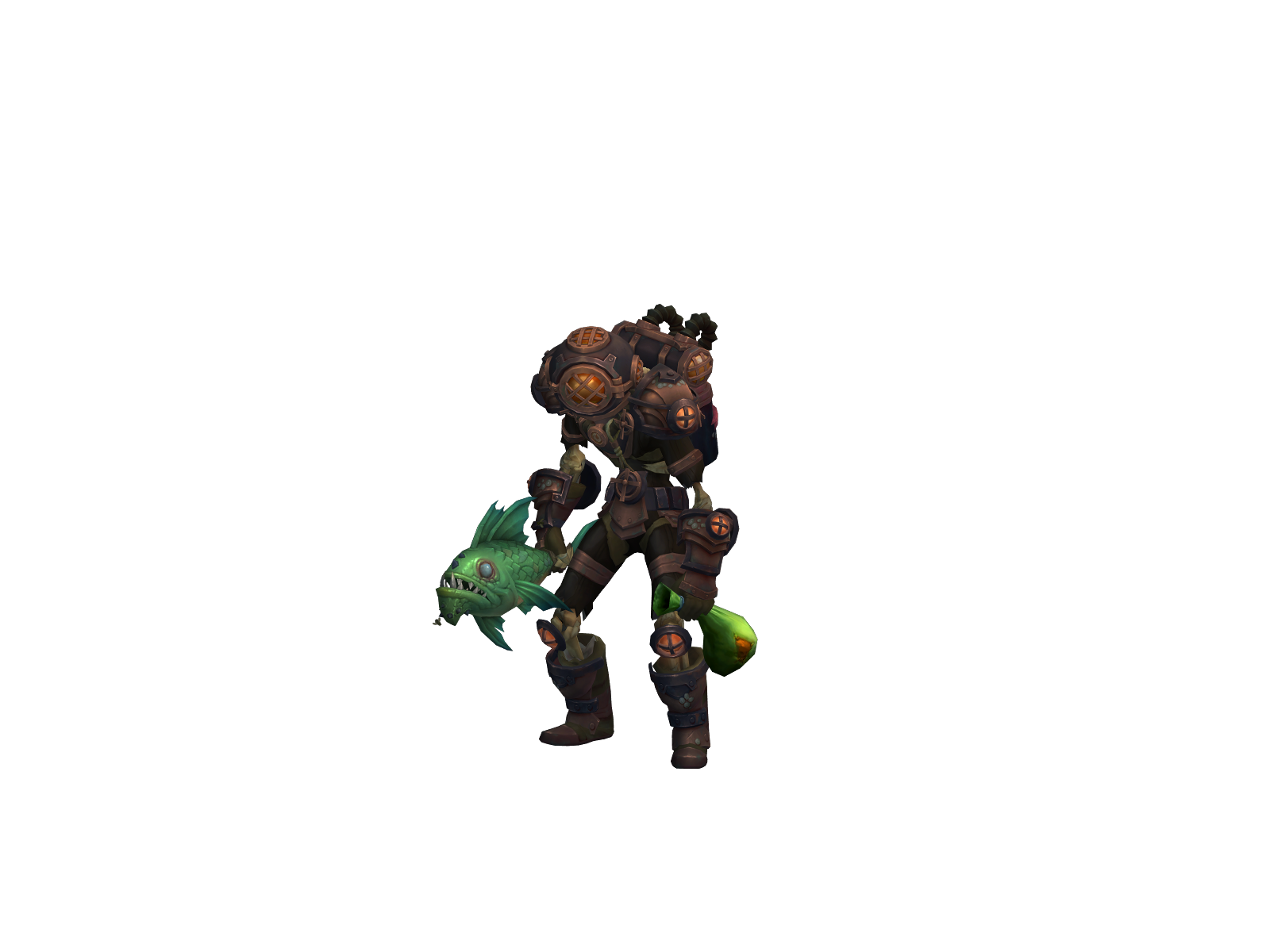 Clambones 3D character render