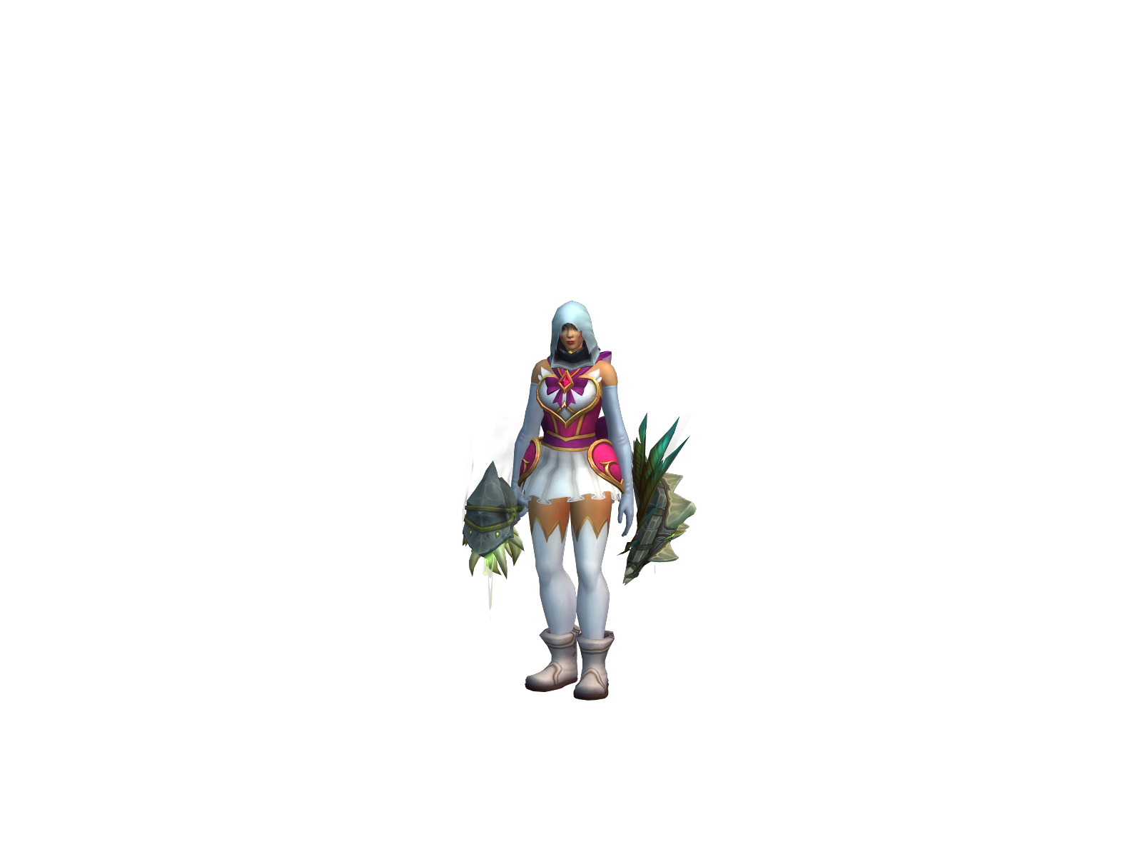 Littleahin 3D character render