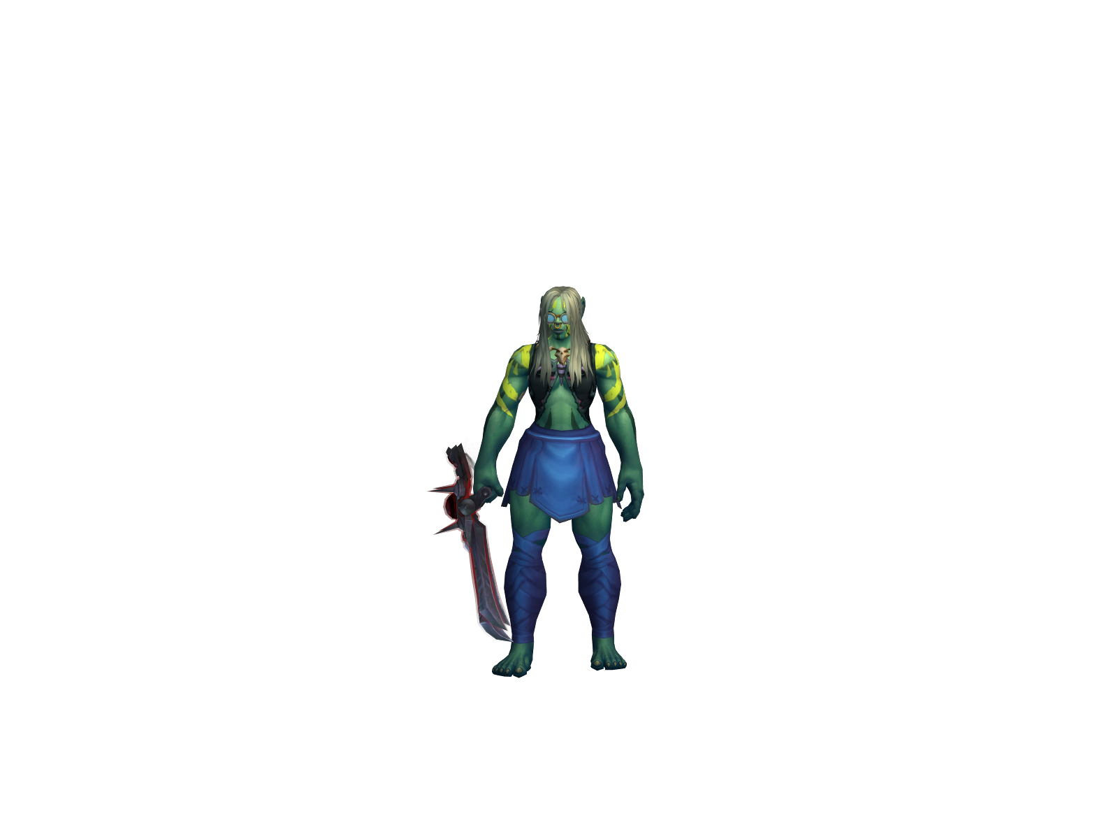 Skeletonn 3D character render