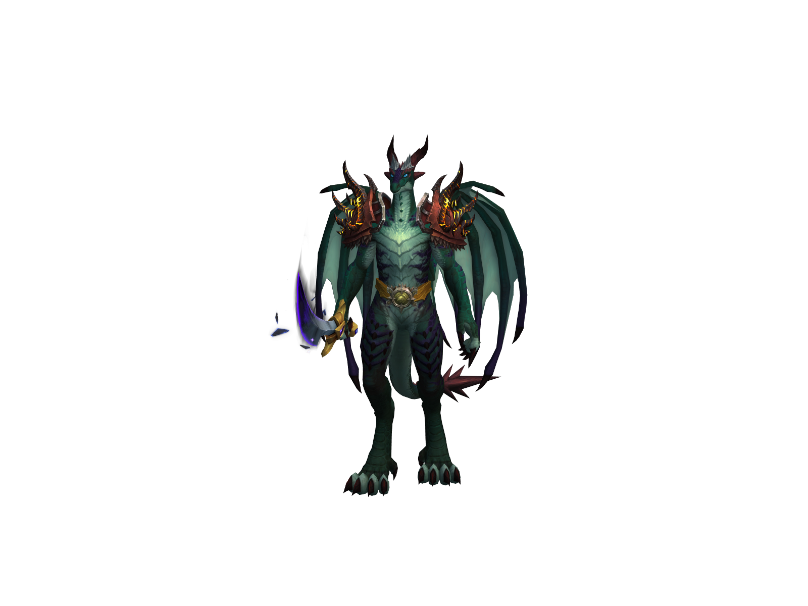 Ninedragoned 3D character render