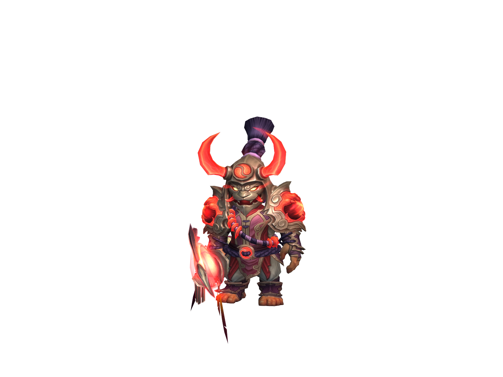 Pwnfucious 3D character render
