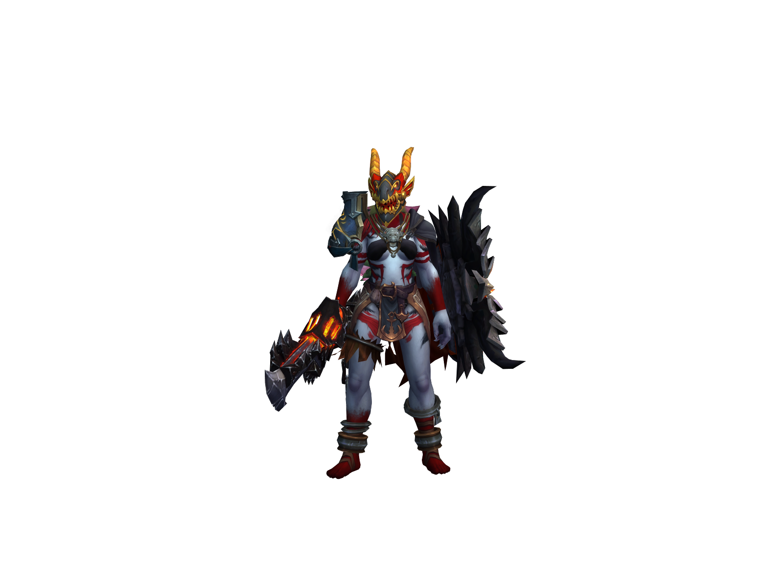 Lizardrider 3D character render