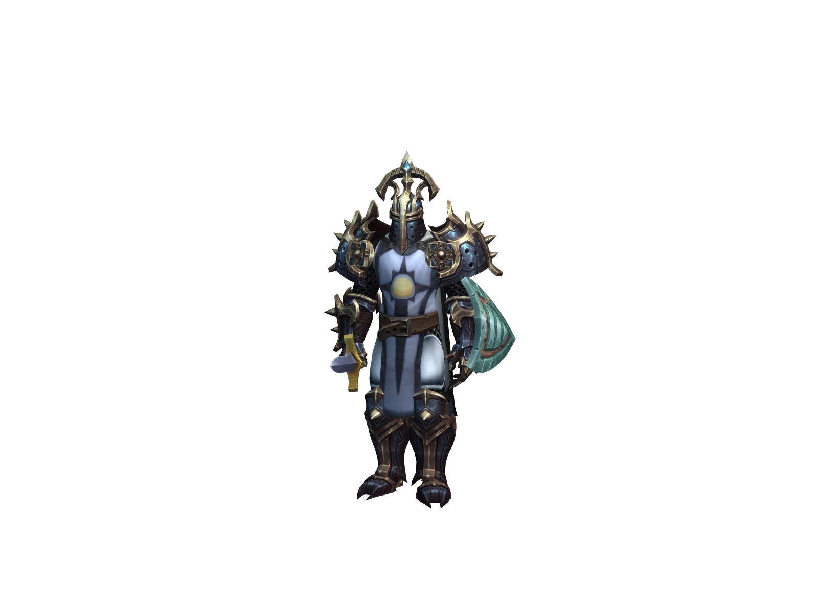 Teutonknight 3D character render