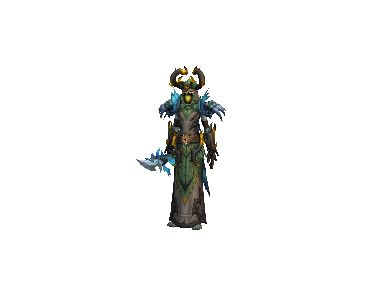Mokudruid 3D character render