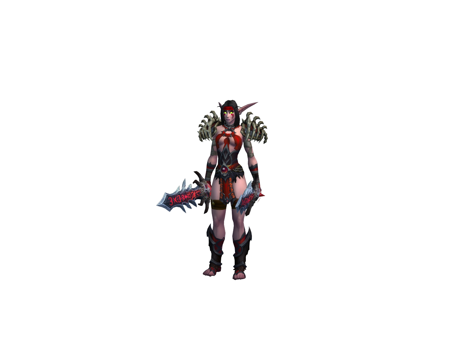 Saweena 3D character render