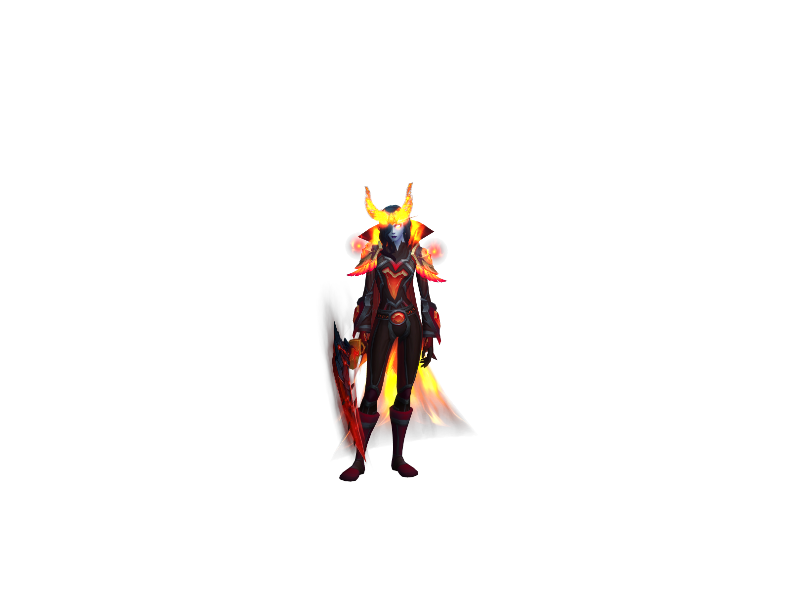 Pyrewind 3D character render