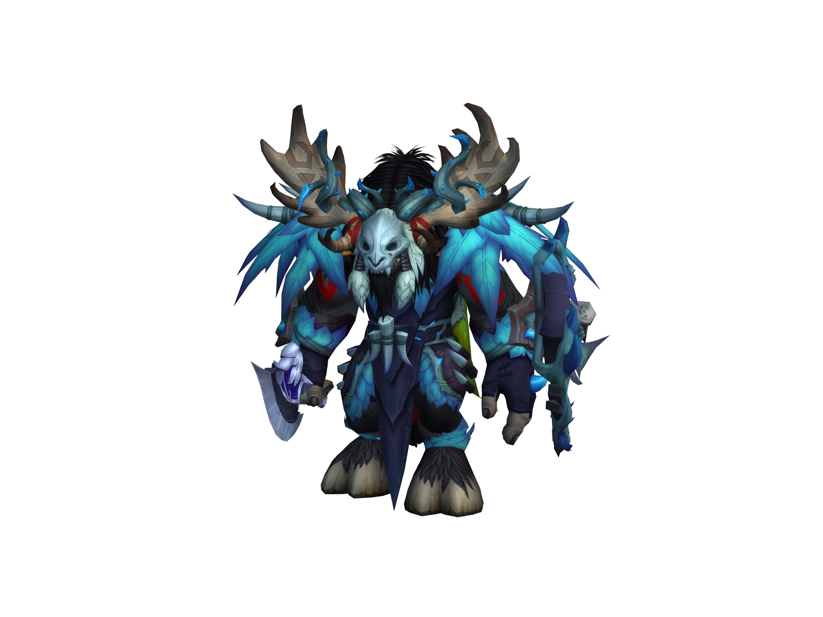 Shamanyes 3D character render