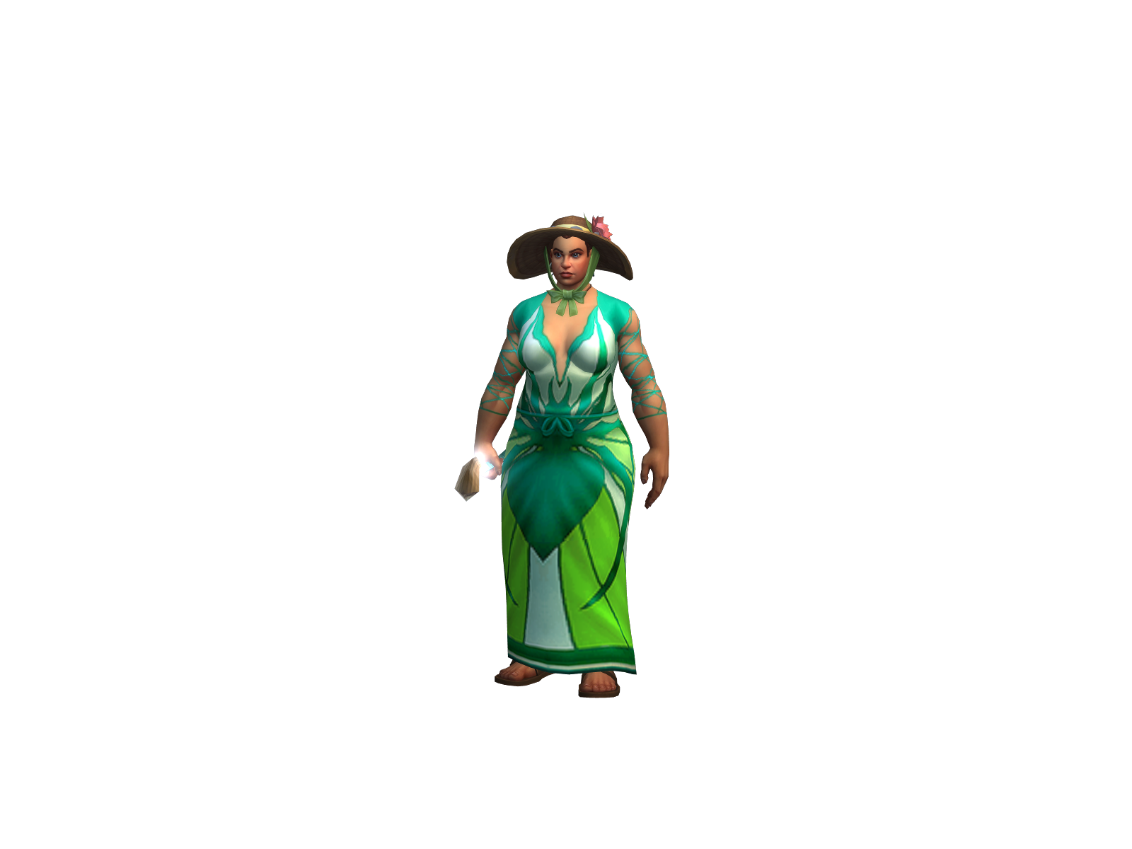 Rønnaug 3D character render
