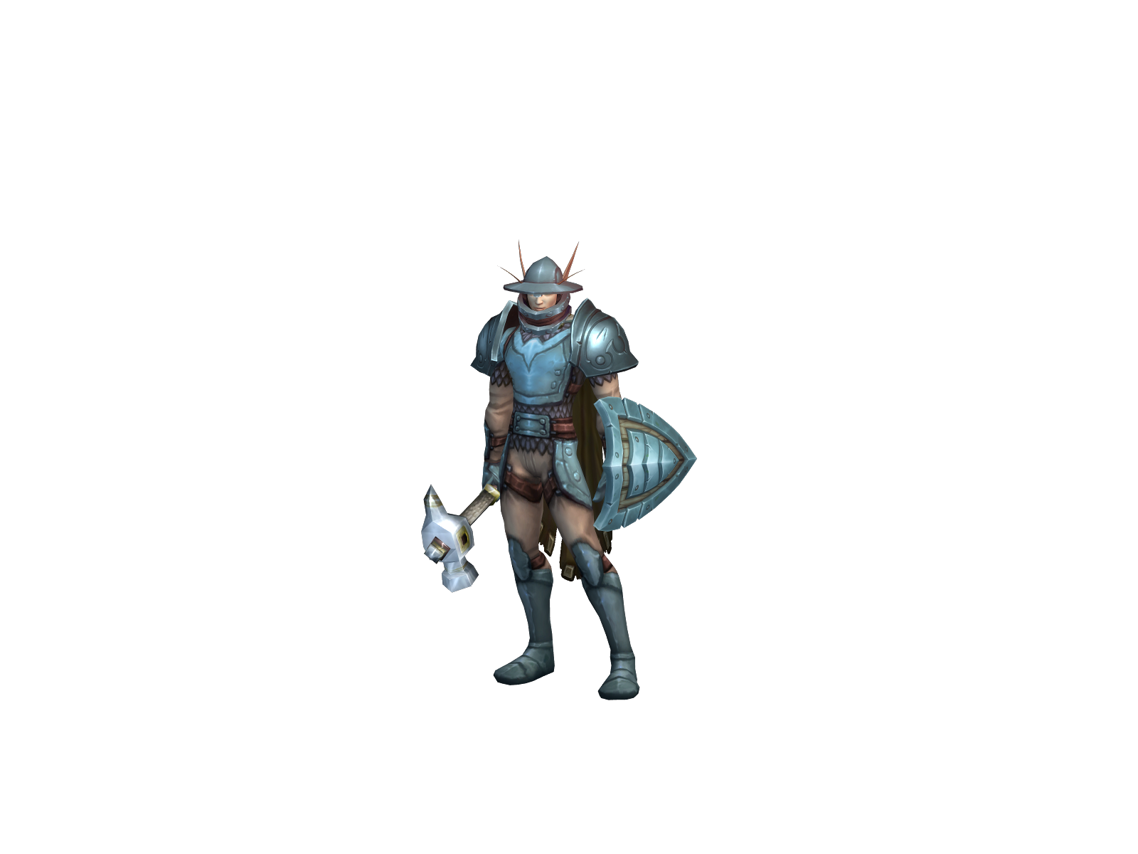 Biskèt 3D character render