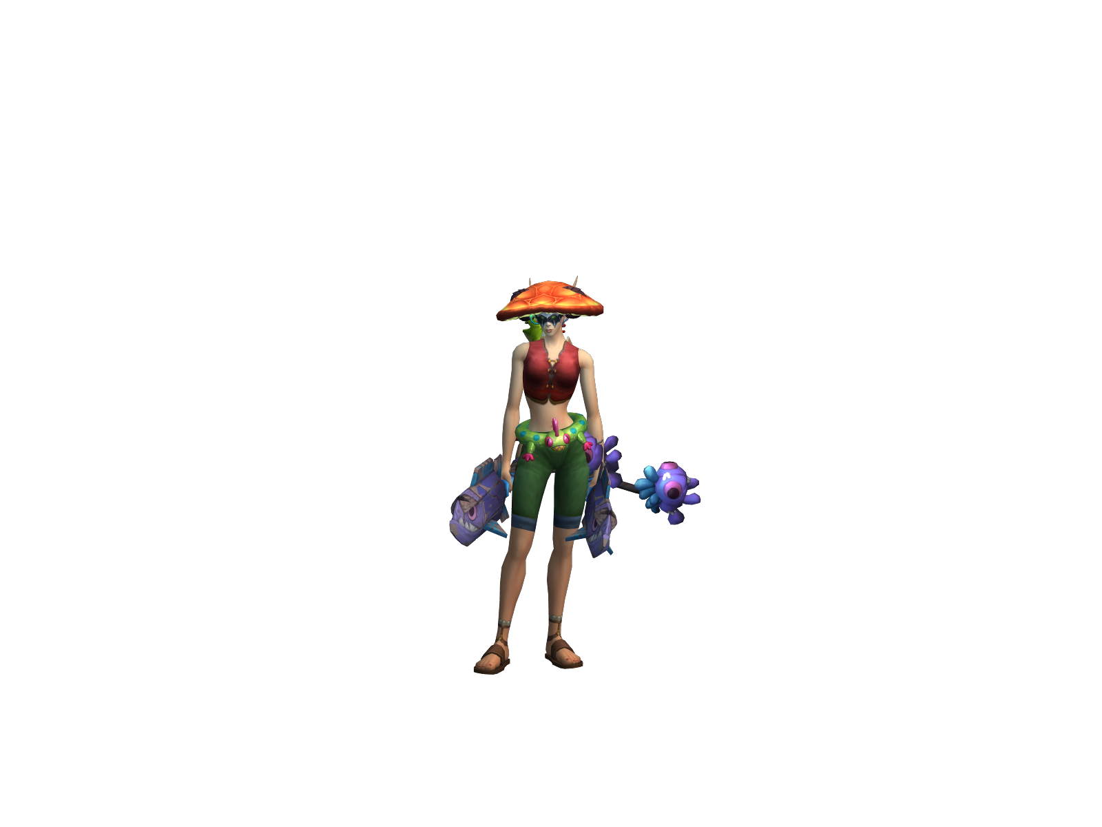 Pitousama 3D character render