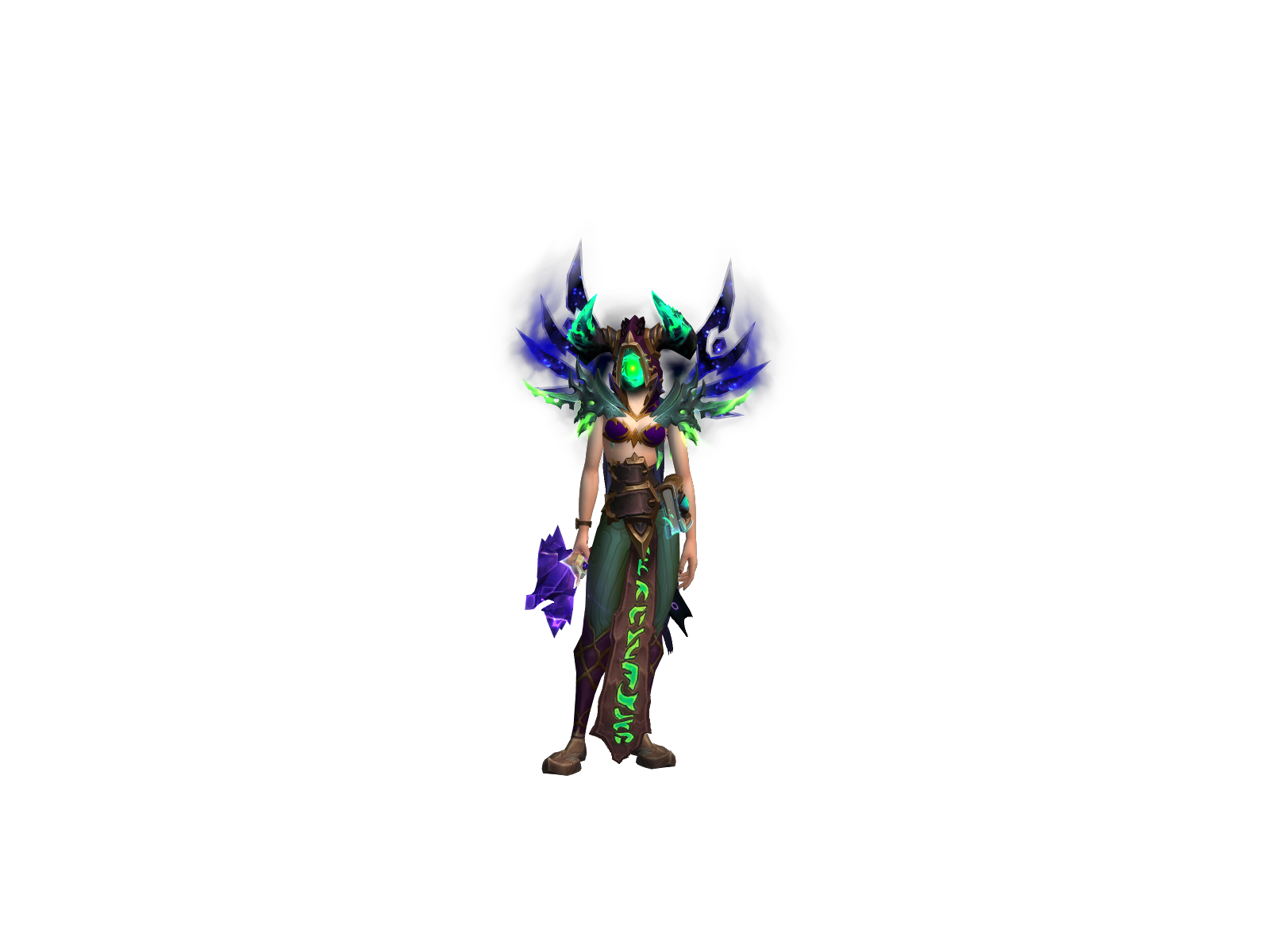 Jujuwarlock 3D character render