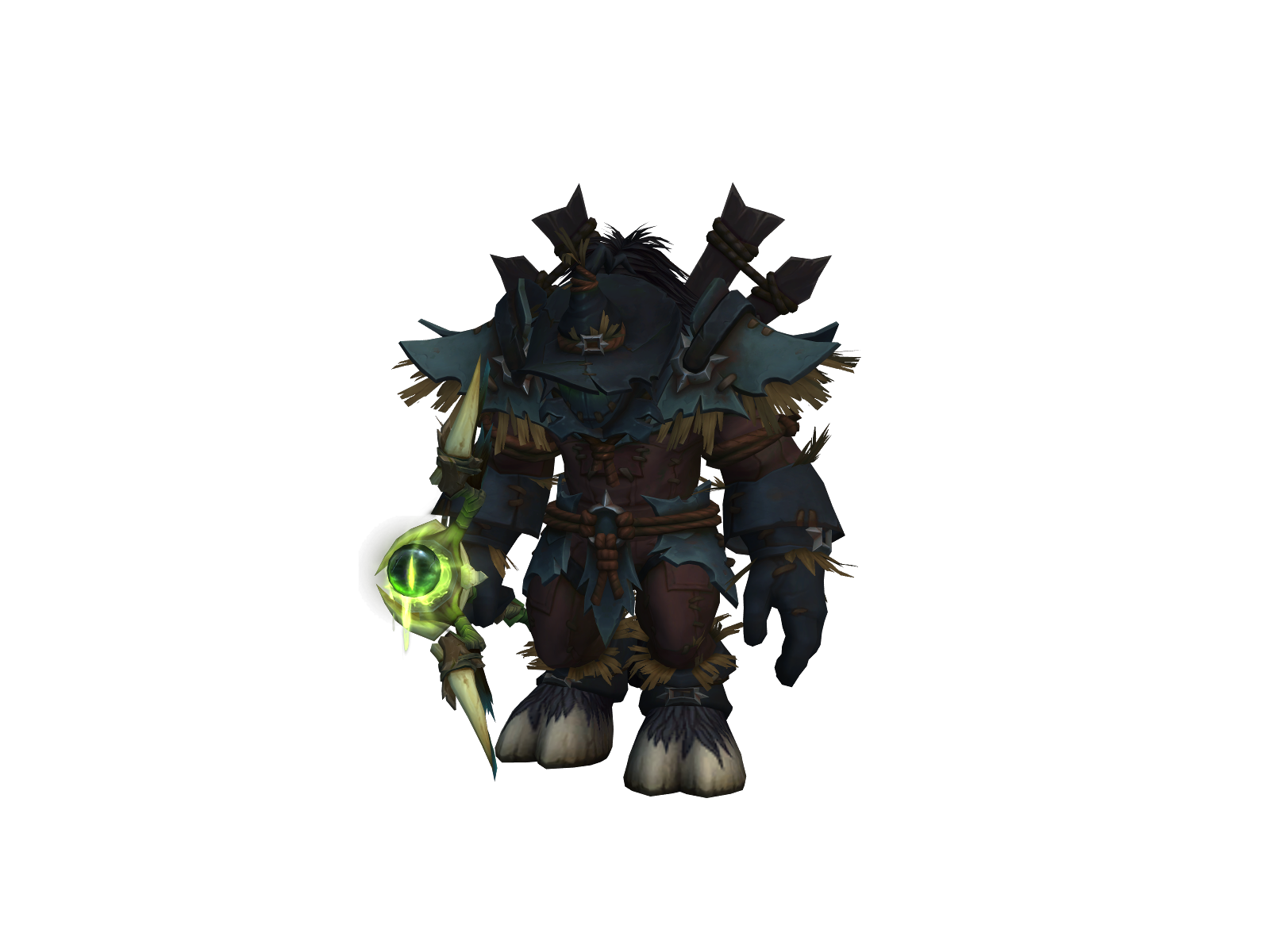 Niutoufashi 3D character render