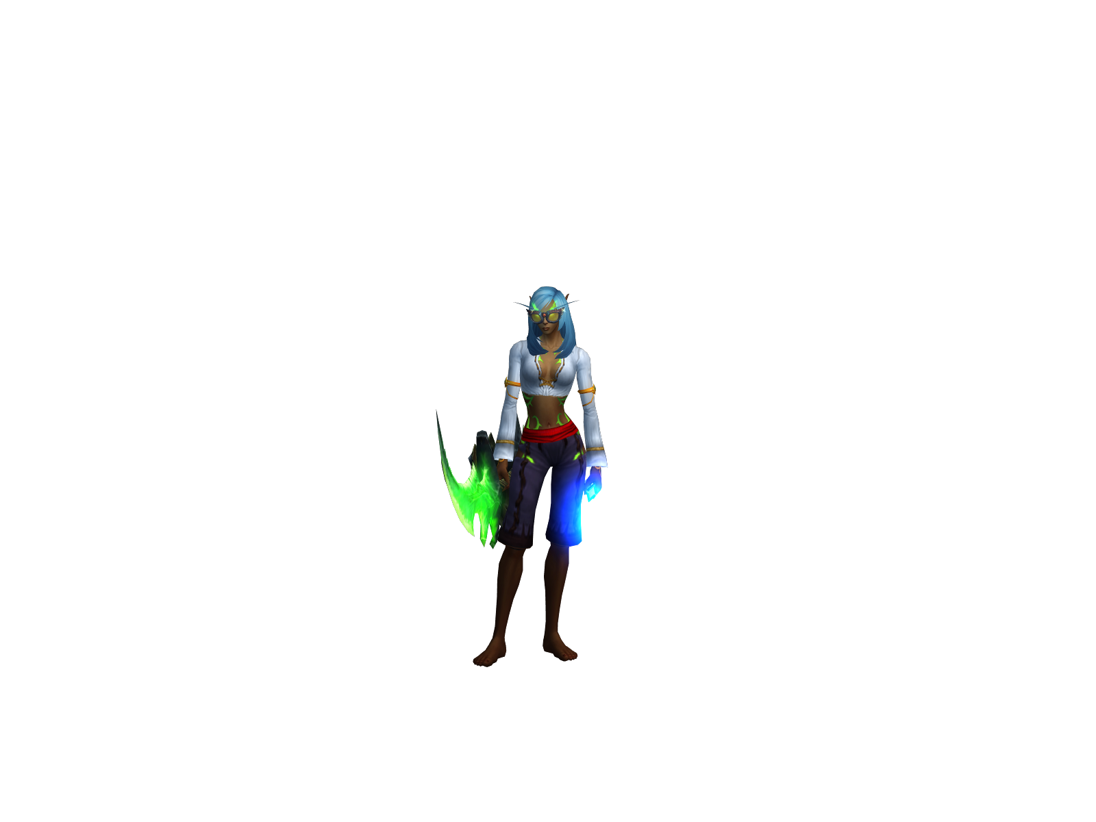 Strigoaica 3D character render