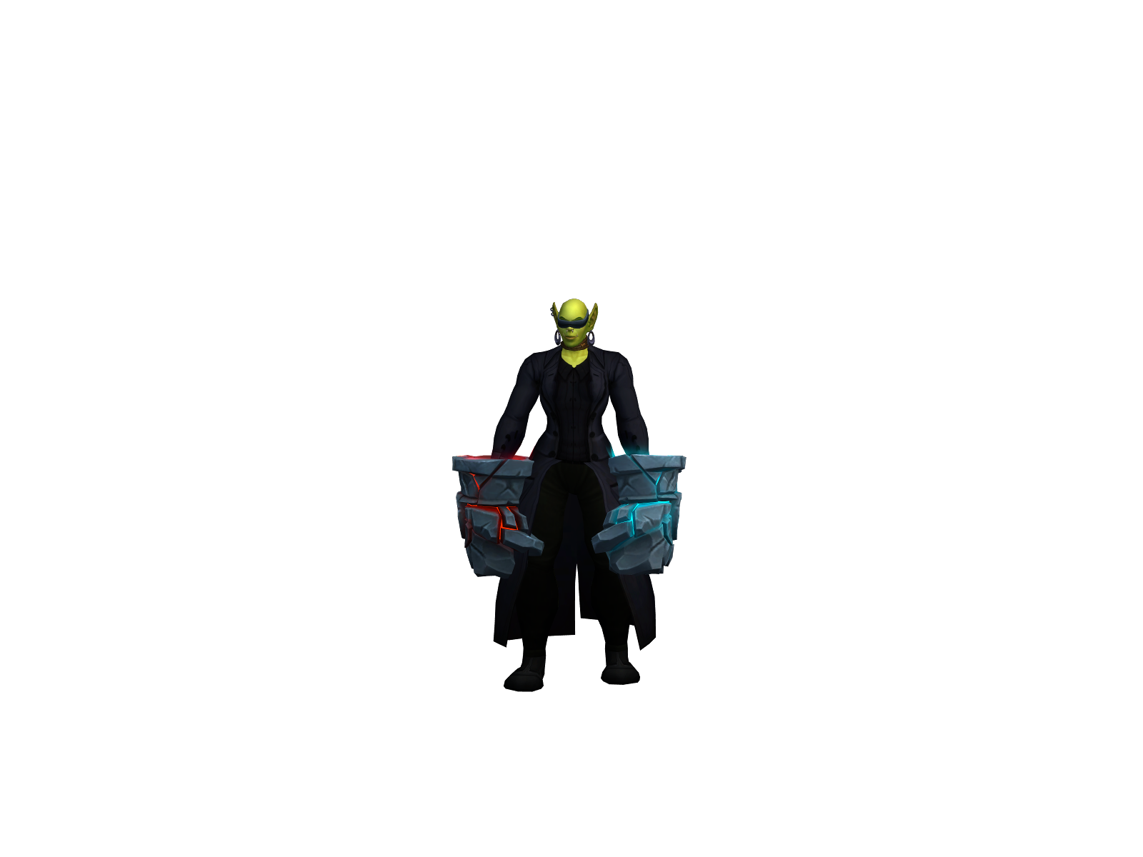 Soniak 3D character render