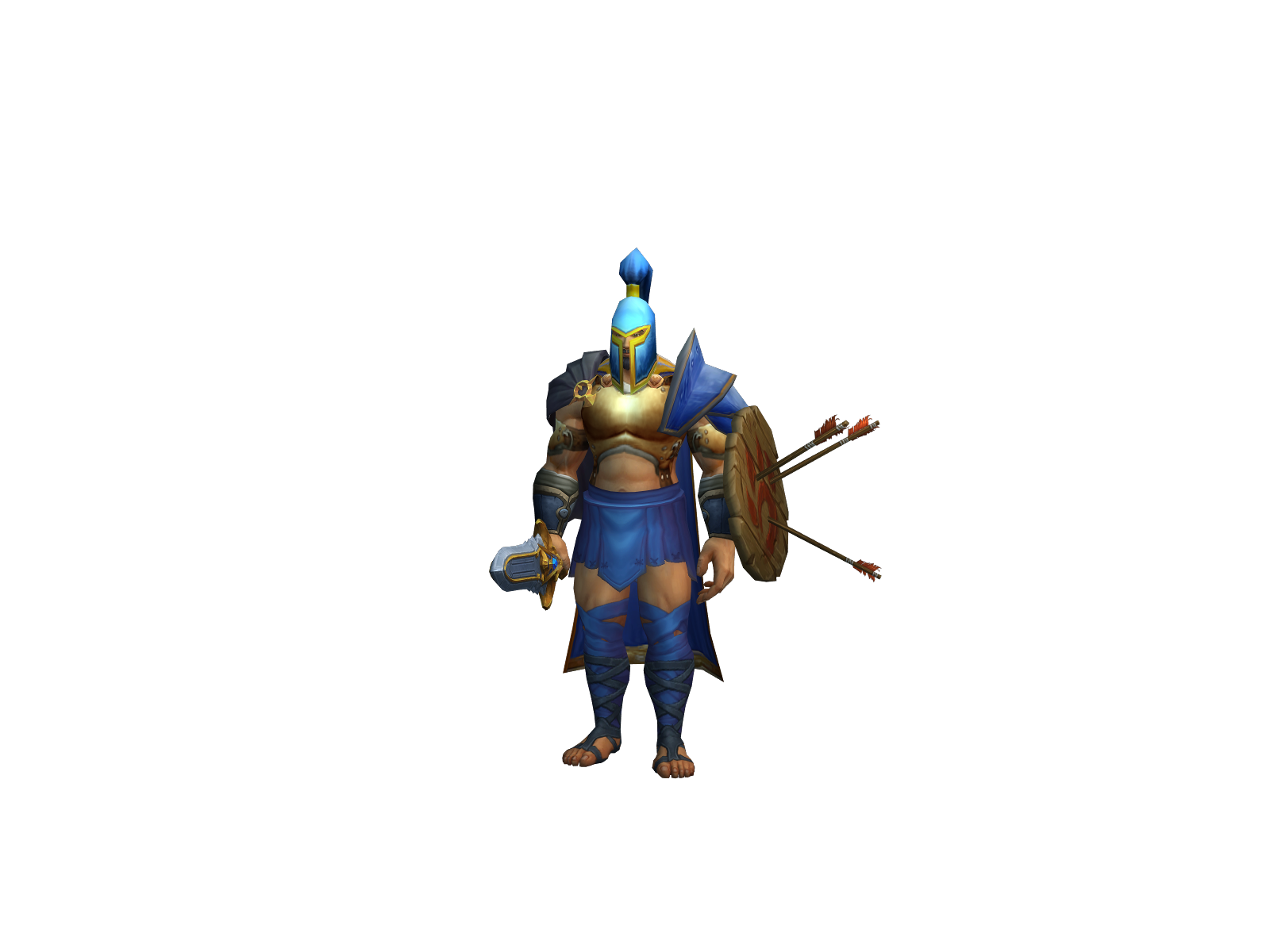 Hpall 3D character render