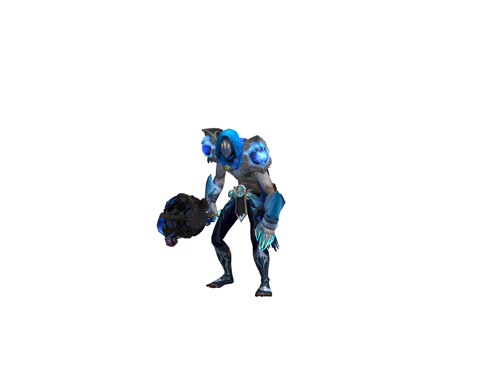Wightwashed 3D character render