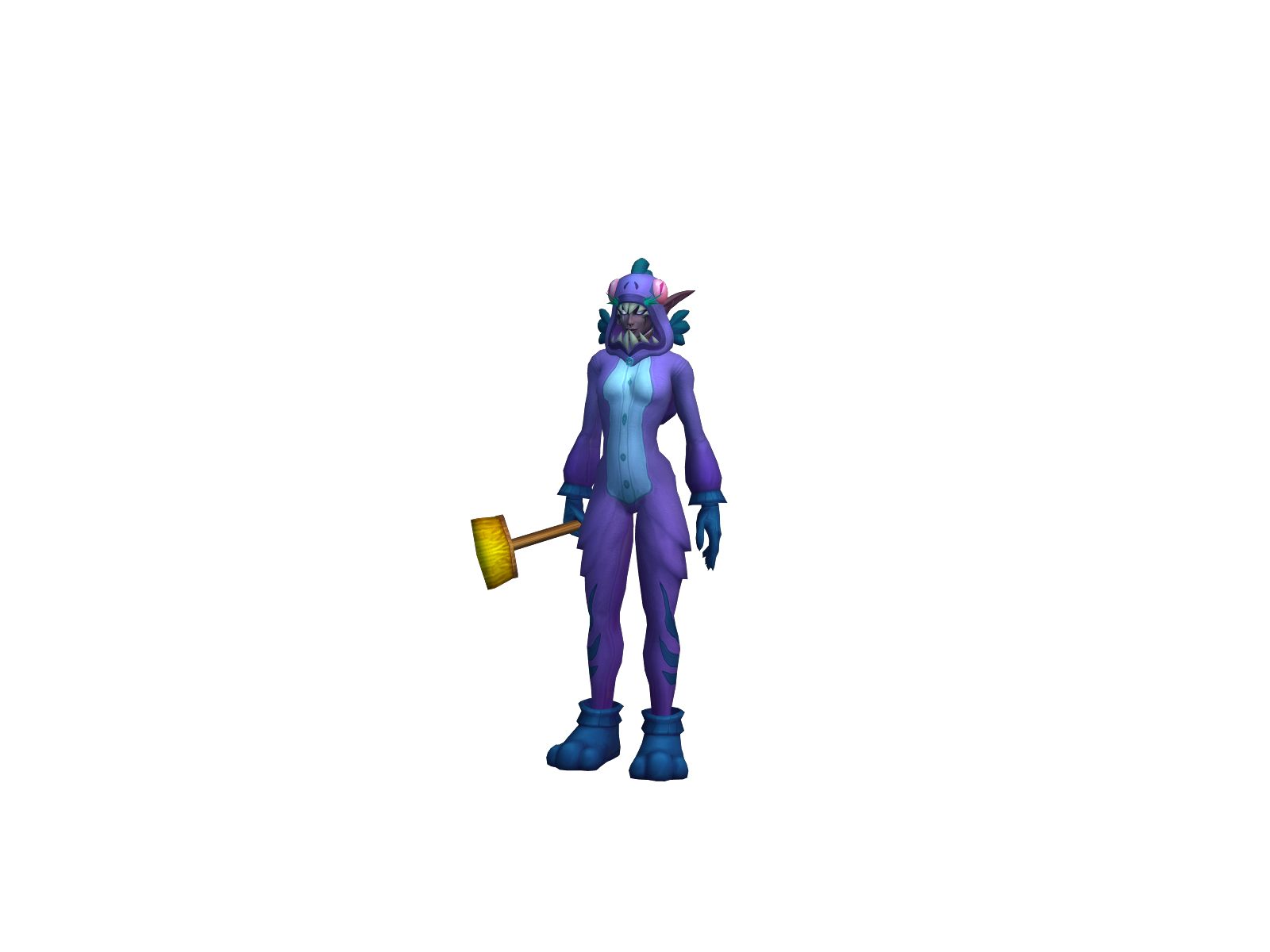 Quging 3D character render