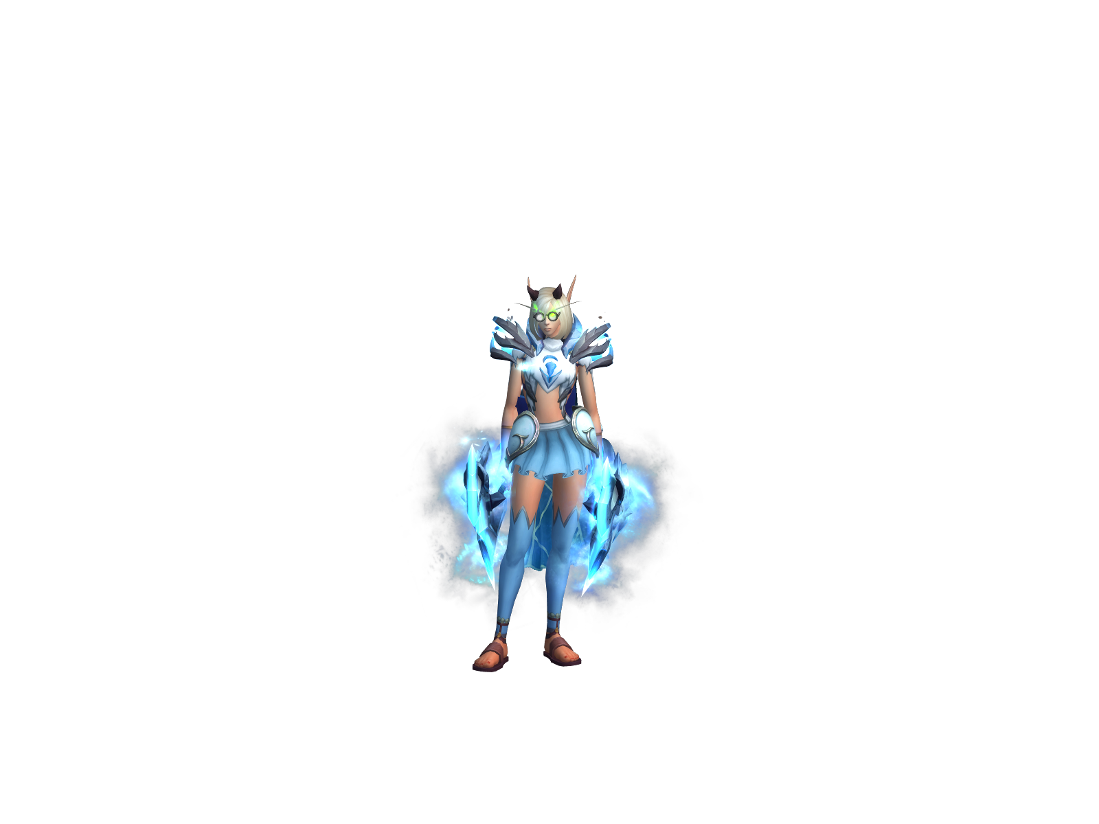 Pétale 3D character render