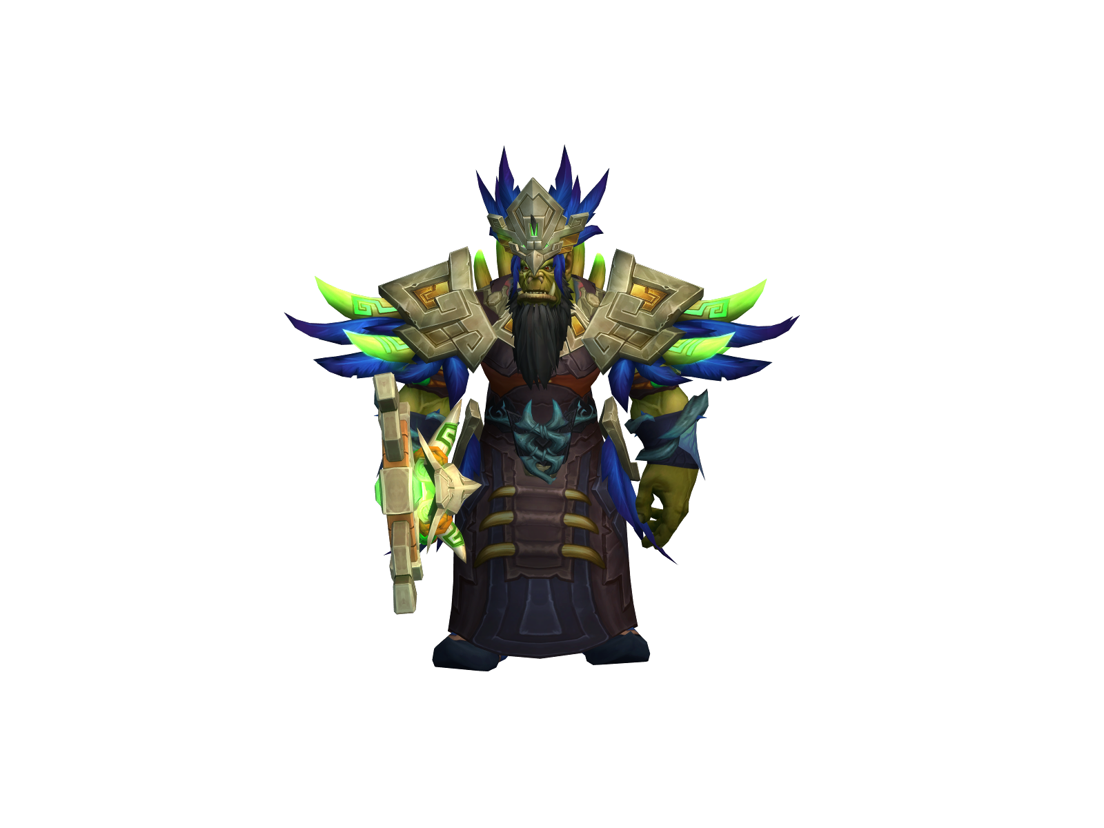Zoopriest 3D character render