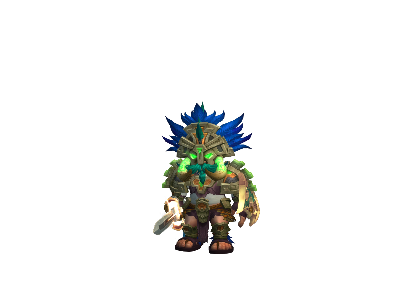 Pakhajeonsa 3D character render