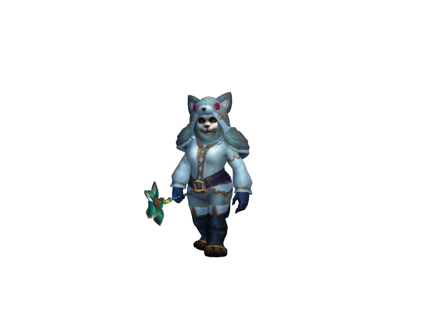 Pandareng 3D character render