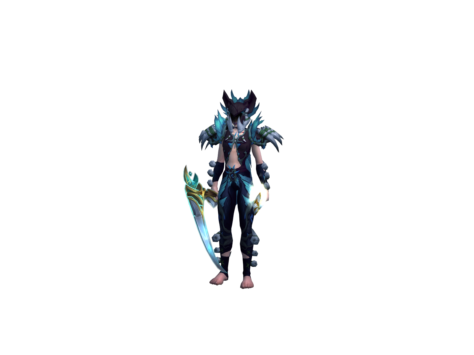 Dampchamp 3D character render