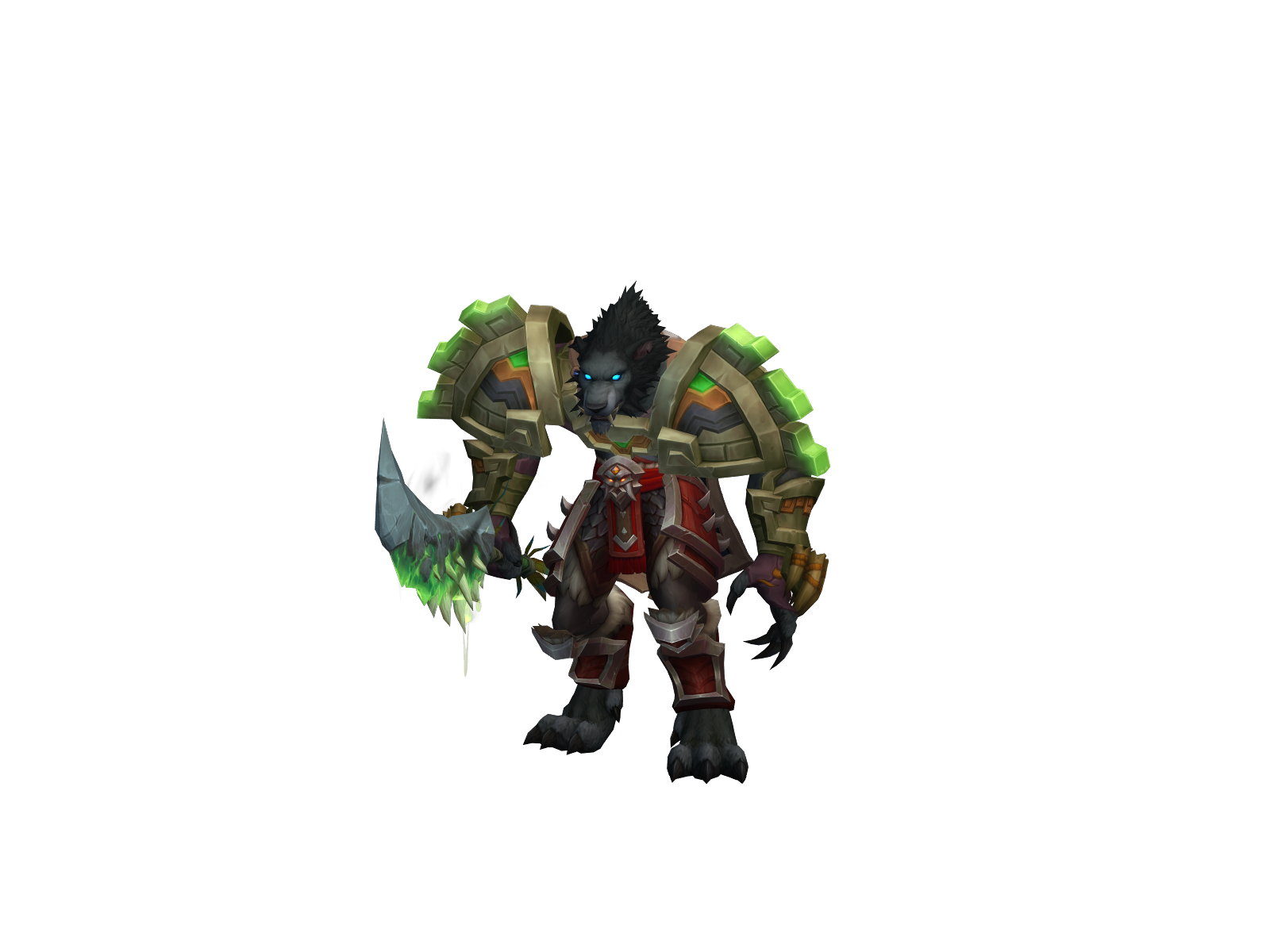 Wolfganzi 3D character render