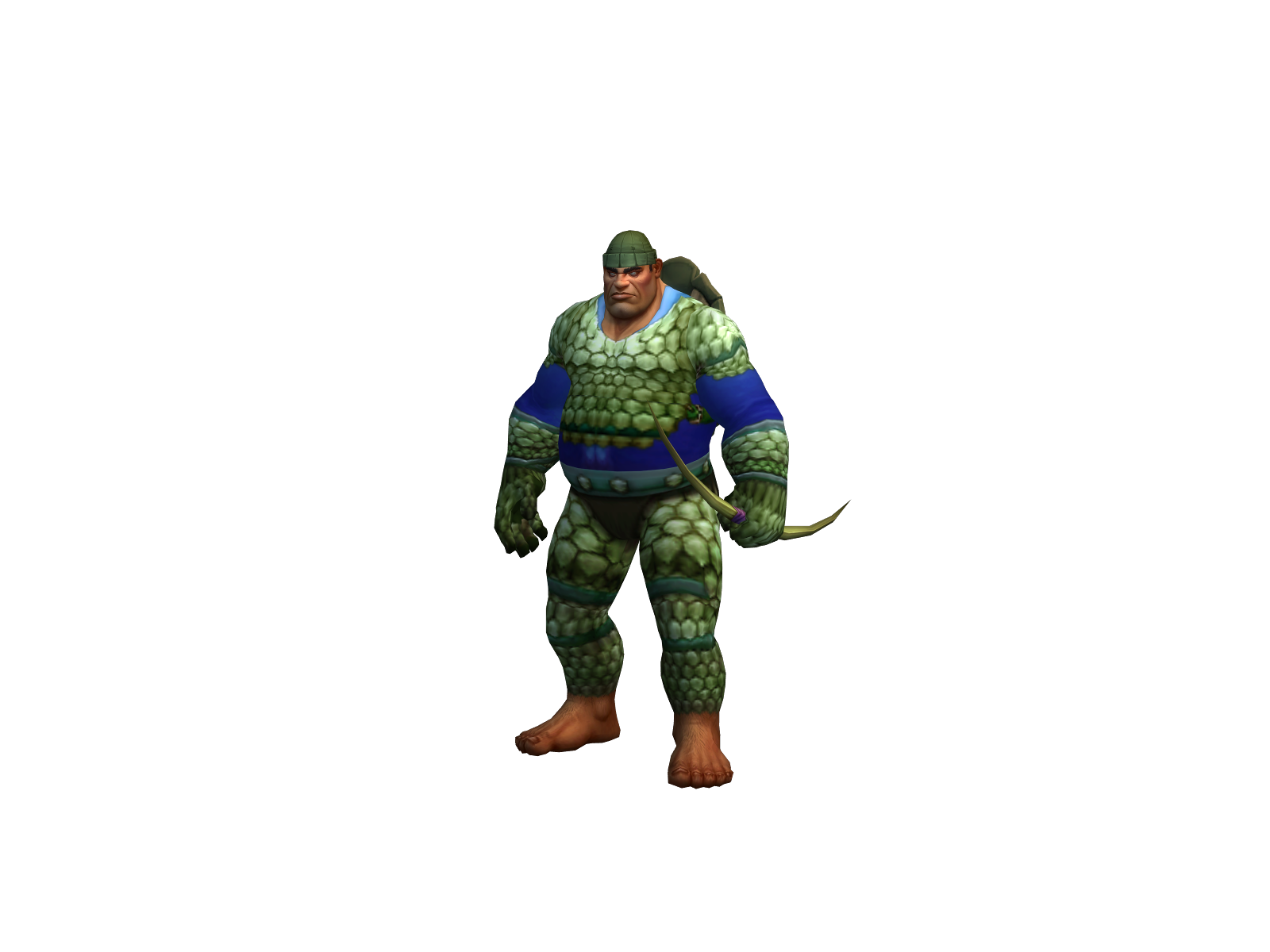 Lesstyping 3D character render