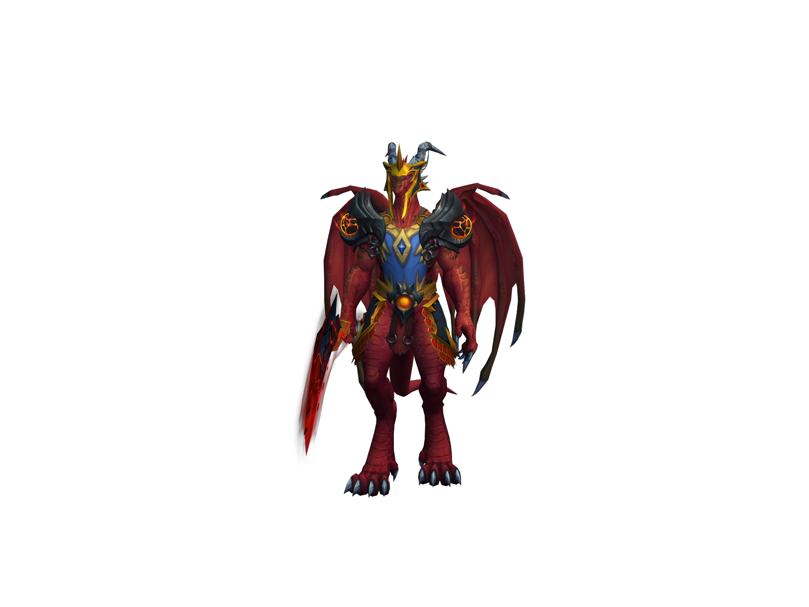 Dragburst 3D character render