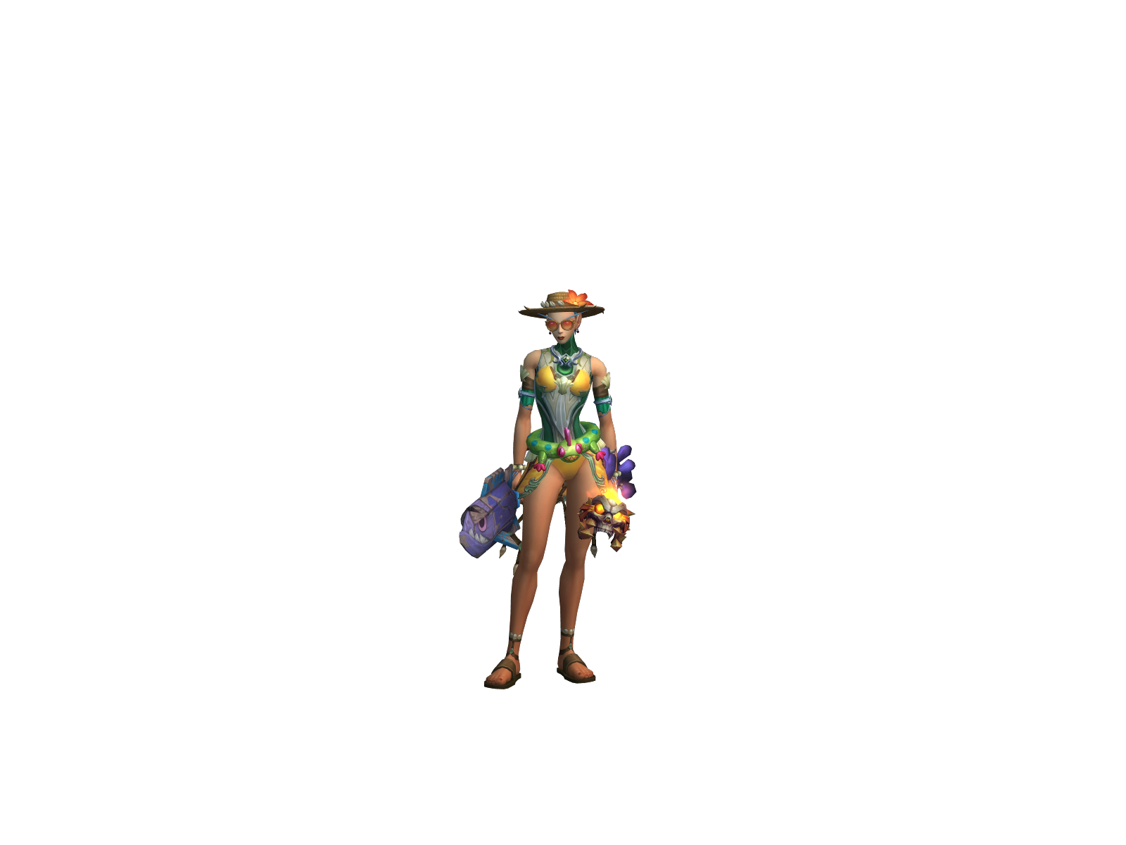 Spunisbad 3D character render