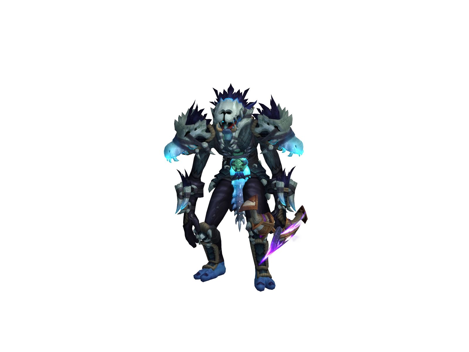 Bluestrider 3D character render