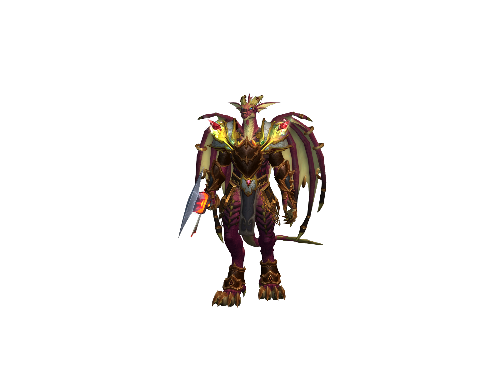 Flamedramon 3D character render