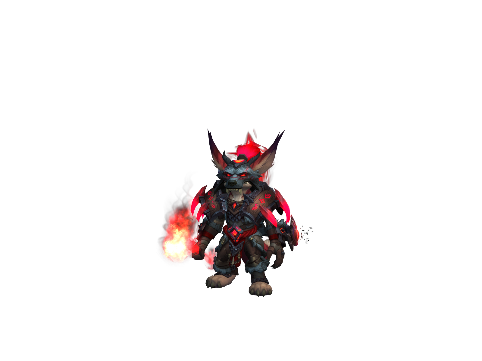 Furry 3D character render