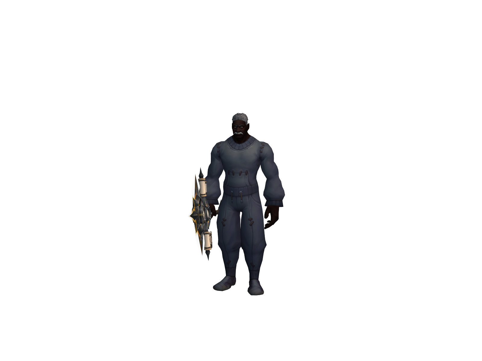 Coneau 3D character render