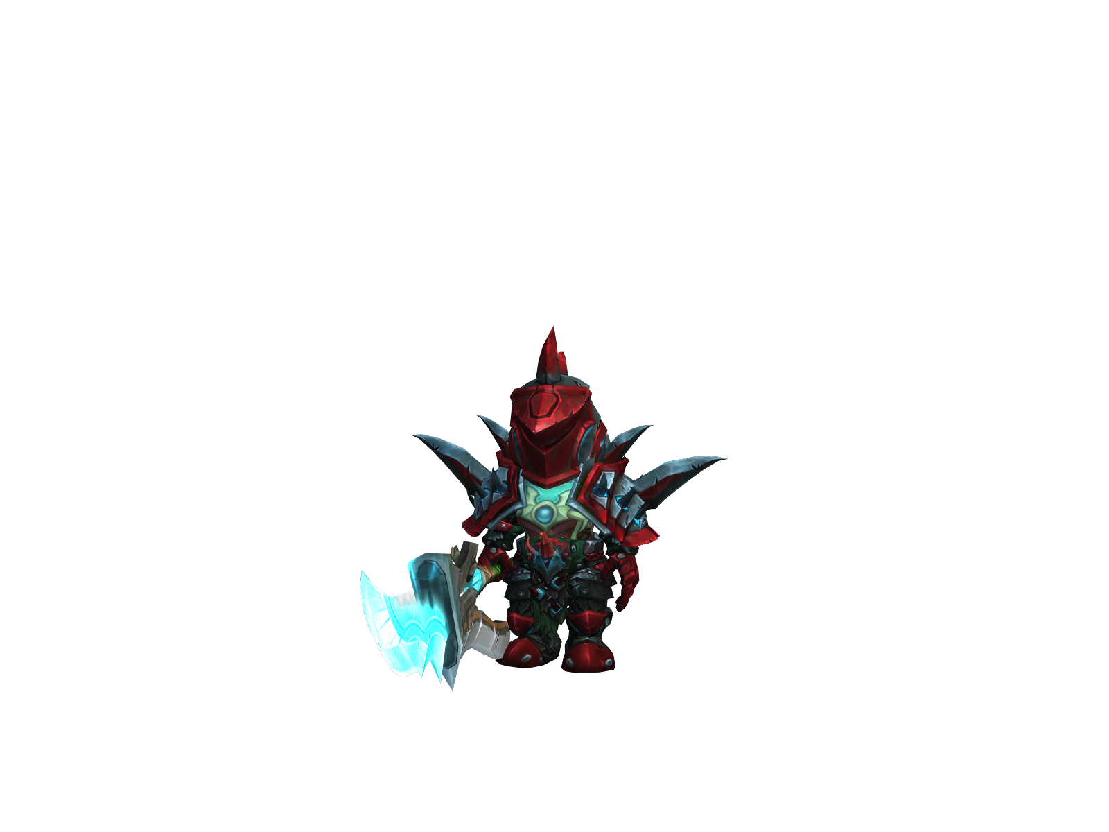 America 3D character render