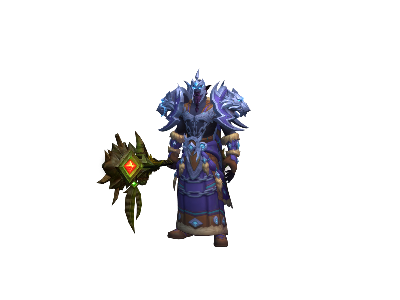 Mastodon 3D character render