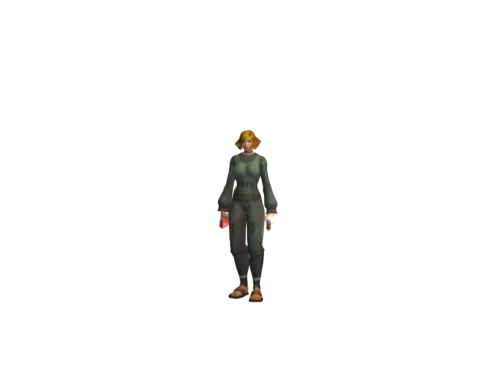 Moanique 3D character render