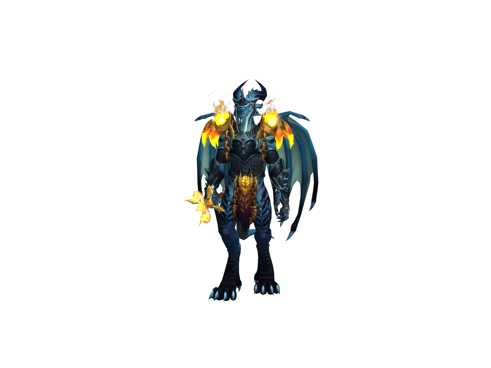 Hyorinmaru 3D character render