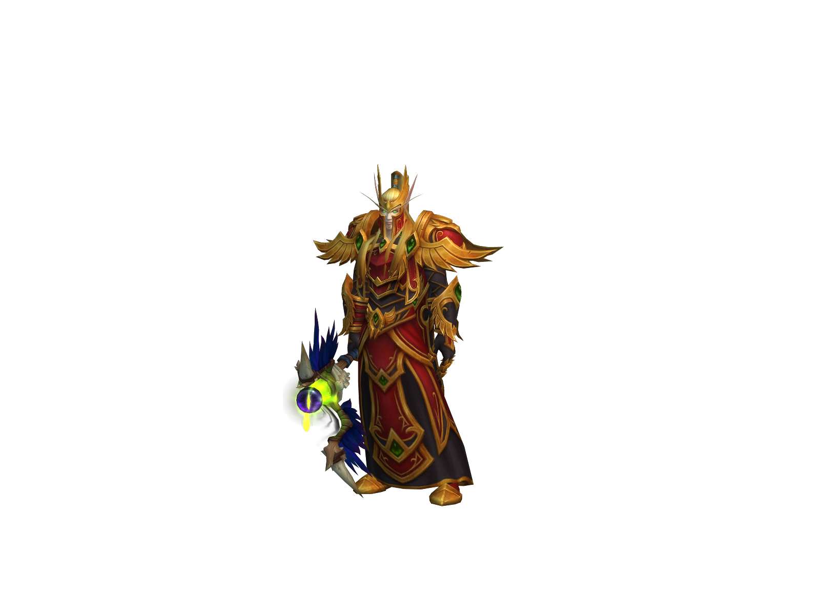 Saxukoivu 3D character render