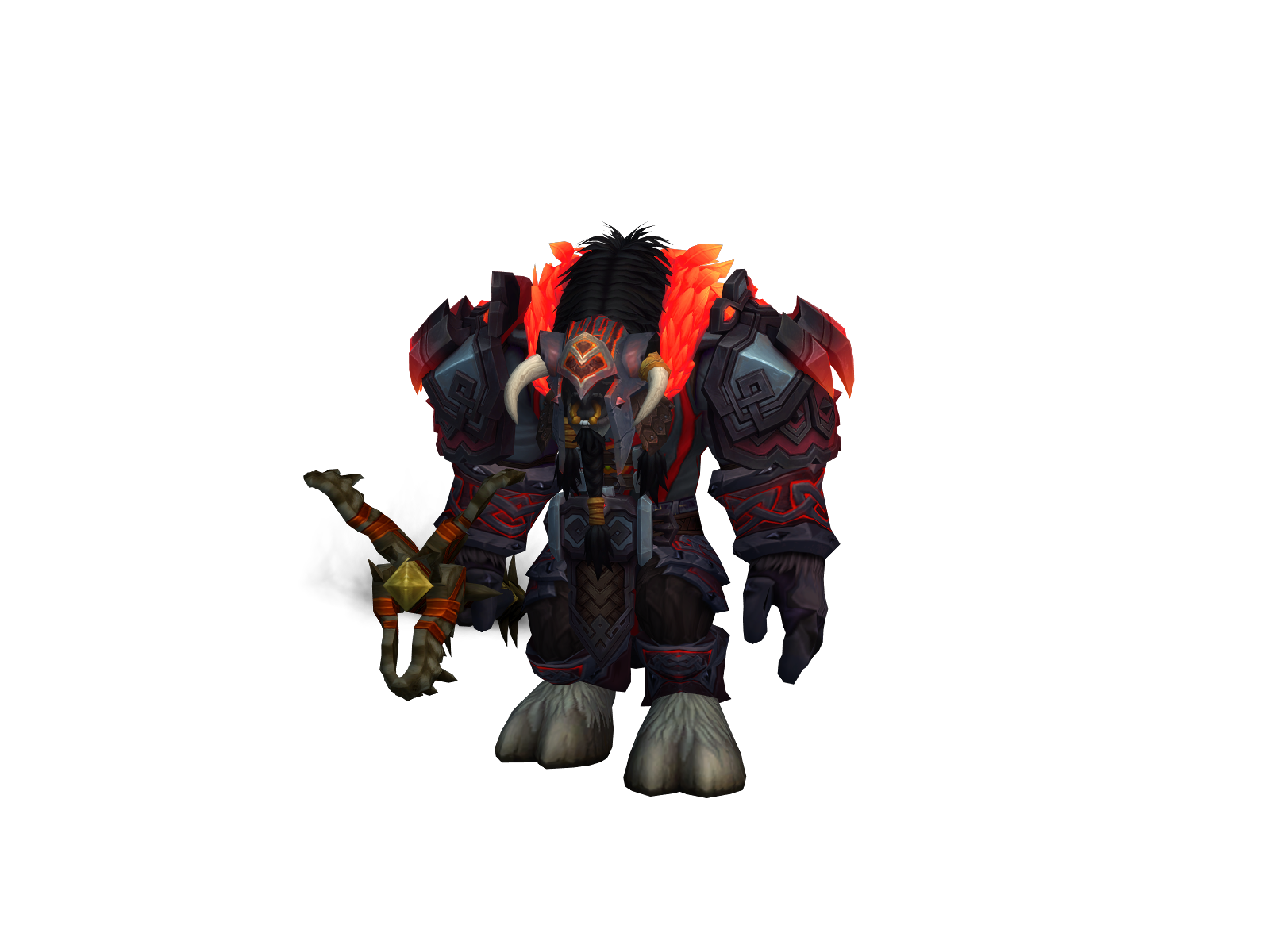 Steer 3D character render