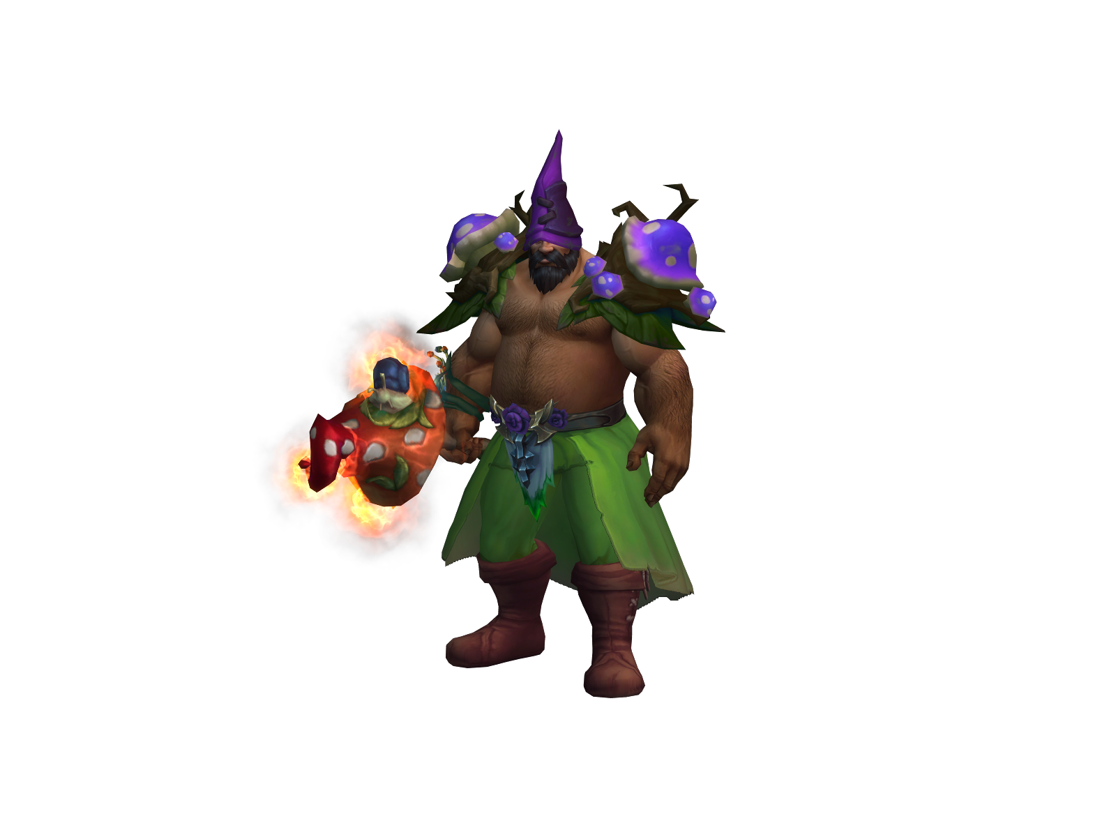 Barebelly 3D character render